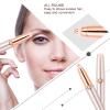 Eyebrow Facial Trimmer, Mini Portable Eyebrow Trimmer Facial Hair Removal for Women with USB Charging for Travel, Home Use view 2