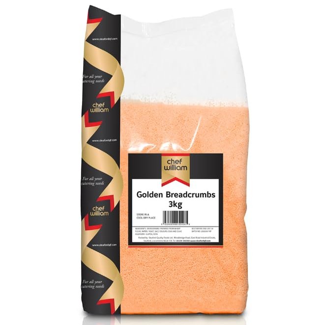 Chef William - GOLDEN Breadcrumbs - 3kg (One Pack, 3000, gram)