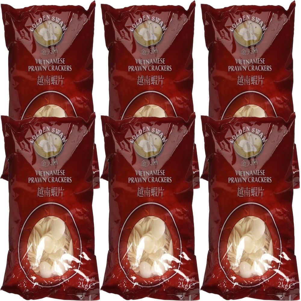 Golden Swan - Vietnamese Prawn Crackers - 2kg - (Pack of 6)