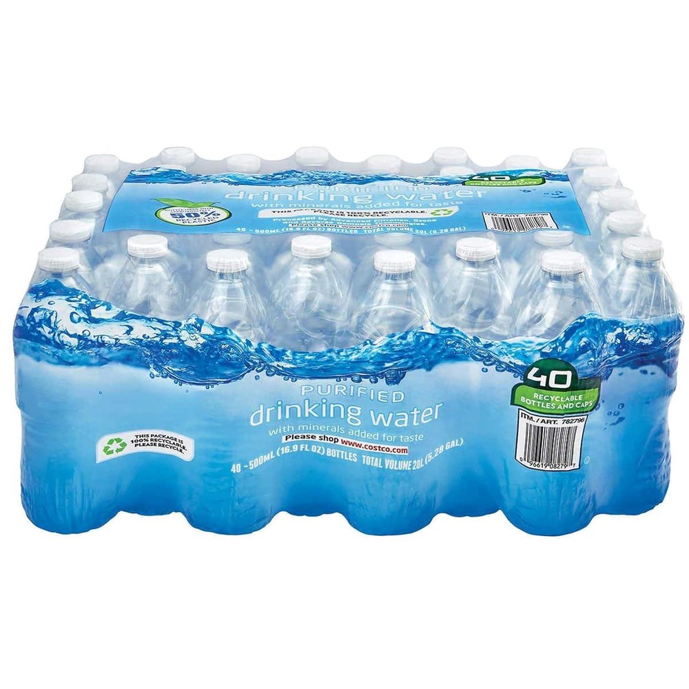 Spring Still Water 500ml, 40 Bottles Case-Bottled Water for Everyday Use