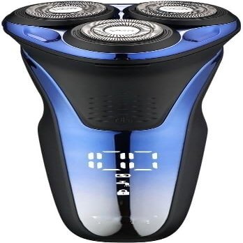 Electric Razor for Men, Professional Electric Shaver Razor Waterproof Beard Trimmer Rotary 3D Floating Shaving Rechargeable Electric Shaver for Men