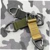 Healeved 3pcs Mask Ear Hook Buckle Strap Extenders Nylon Anti-Slip Mask Buckle Set for Backpack Hanging Hooks Adjustable for Adults in Black Green Khaki view 2