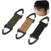 Healeved 3pcs Mask Ear Hook Buckle Strap Extenders Nylon Anti-Slip Mask Buckle Set for Backpack Hanging Hooks Adjustable for Adults in Black Green Khaki view 4