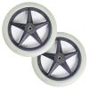 14 Inch Rear Wheels for Manual Wheelchair, 14x1.75 Wheelchair Replacement Rear Wheel, Solid Tire, Rear Wheel Assembly, Wheelchair Replacement Parts, Bearing:1/2"(12.7mm)(2PCS) view 1