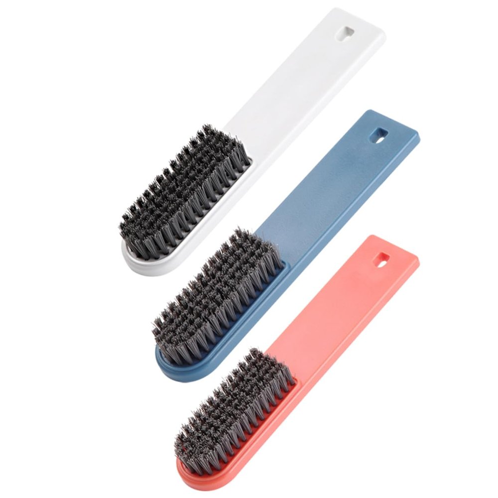 SEWOART 3pcs Long Handle Soft Bristle Cleaning Brush Multi-function Household Brush for Shoes Clothes Washing Random Color