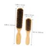 BELLIFFY 2pcs Men's Beard Grooming Kit Gentle Bristles for Salon-level Cleaning Portable Styling Brush view 2