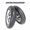 14 Inch Solid Wheels Replacement Parts 1 Pair, 3.00-8 Non-Inflatable Rubber Tire, Aluminum Alloy Hub with 0.79in(3/4") Bearing view 4