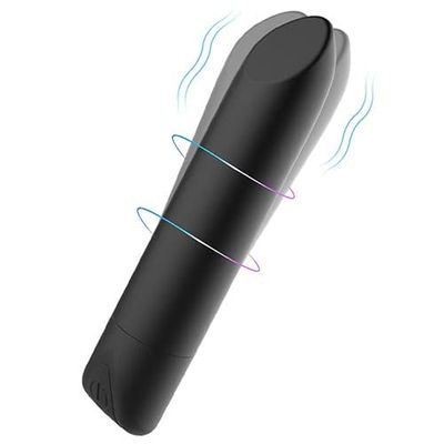 10 Modes Quiet Waterproof Bullet Rod Soft Silicone Toys Mini Stick Massage Ball for Women Pleasure, Personal Mini Travel Bullet Tool for Men and Women, Women Muscle Training Tool SAD7OP (Black)