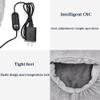 ISCBAFYX USB Electric Heated Foot Warmer, Winter Fluffy Thick Plush Foot Heater, 5 Temperature Settings, for Under Desk,Bed, Sofa view 2