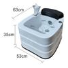 Acrylic Massage Footbath Foot Spa Pedicure Bowl with Pedicure Black PU Foot Pillow Massage Foot with Hot and Cold Water Pedicure Sink for Home Foot Bath view 2
