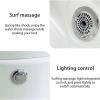 Acrylic Foot Bath Deep Spa,Foot Bath Machine with Telescopic Shower,7 Color Light Therapy and Adjust Hot/Cold Water, Automatically Drain,Constant Temperature view 4