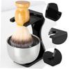 BELLIFFY Beard Brush Stand Shave Brush Holder Acrylic Stand 12X7.2X4.5Cm Prevents Stain Daily Use Barbershop Accessory view 3