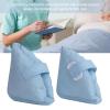 CHANGLKJ Heel Bedsore Protector 1 Pair, Pressure Sores Protector Cushion, Foot Heel Pillows with Open Heel Design, Soft Cotton Cover and Fiber Cotton Inner, Pain Relief for Bedridden Patients view 4
