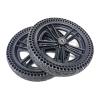 2PCS 12 Inch Honeycomb Rear Wheel Rollators, 122.5 Wheelchair Wheel Replacement, ABS Plastic Hub with Rubber Solid Tires view 1
