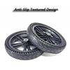 2PCS 12 Inch Honeycomb Rear Wheel Rollators, 122.5 Wheelchair Wheel Replacement, ABS Plastic Hub with Rubber Solid Tires view 4