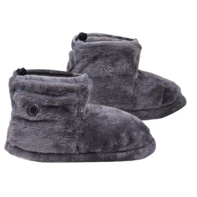 Uitseld Electric Heated Slippers - Cozy Winter Slippers Heating Boots - Cold Weather Adults Feet Warmer Timing Shoes Five Temperatures Boots for Chatting, Reading