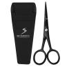 SS INSTRUMENTX Beard and Moustache Scissors Professional Beard Scissors for Ear and Nose Hair, Stainless Steel Hair Trimming Scissor for Eyebrows, Eyelashes and Ear Hair (Black, 4.5") view 1