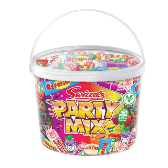 6 x Party Mix Sweets Tub 785G Delicious Tasty And Twisty Treat Gift Hamper For Birthday,Christmas,Easter,New Year