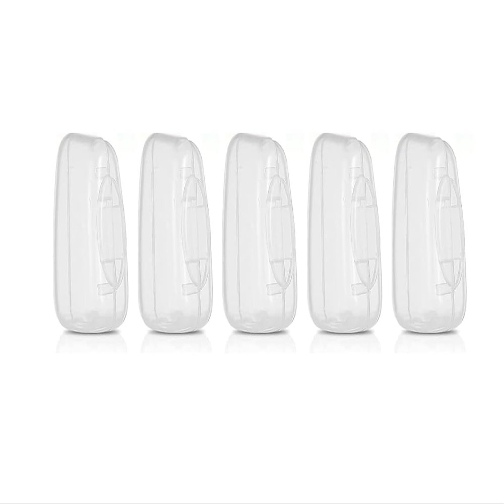Chikoo Paws & Claws 5 Travel Portable Toothbrush Head Covers - Transparent Toothbrush Protector Case for Home, Outdoor, Camping, Hiking, Business Trip (5 Pcs)