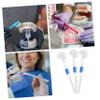 SEWOART 3pcs Double Headed Toothbrush Extra Soft Bristles Denture Brush Travel False Teeth Cleaner view 3