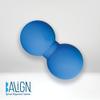 BAlign Bowtie, Half-Peanut - Massage Ball - Doctor-Designed Therapy Tool for Alignment, Trigger Release, Self-Massage, Self-Mobilization, Self-Manipulation, ACU-Point Massage (Baby Blue 298U) view 3