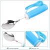 COLLBATH Adaptive Stainless Steel Elderly Eating Spoon with Non-slip Silicone Handle, Tremble Proof Portable Feeding Utensil for Disabled Adults and Seniors view 3