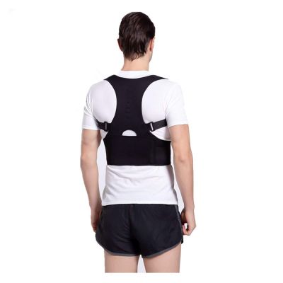 Adjustable Magnetic Posture Corrector Corset Back Brace Back Belt Spine Lumbar Support Straight Corrector for Men Women (Color : Skin, Size : XXX-Large) good