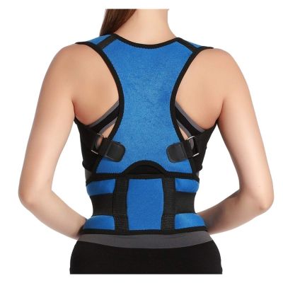 CWZZWS Men and Women Adjustable Posture Corrector Back Support Shoulder Back Brace Belt Corretor Postural Back Straightener Strap (Color : Green, Size : Large)