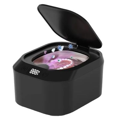 Nightcarbon Ultrasonic Retainer Cleaner | UV sterilizer for Dentures, Aligner, Mouthguard, Jewelry, Toothbrush Head, 220ML Portable Retainer Cleaner Machine deep Cleaning