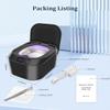 Nightcarbon Ultrasonic Retainer Cleaner | UV sterilizer for Dentures, Aligner, Mouthguard, Jewelry, Toothbrush Head, 220ML Portable Retainer Cleaner Machine deep Cleaning view 4