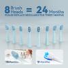 7AM2M Sonic Electric Toothbrush for Adults and Kids- High Power Rechargeable Toothbrushes with 8 Brush Heads,5 Adjustable Modes, Built-in 2-Minute Smart Timer,4 Hours Fast Charge for 75 Days(Blue) view 4