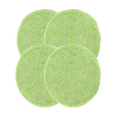 4 Pcs Floor Scrubber Pads 6.5inch for Floor Cleaning Scrubber Mops Green