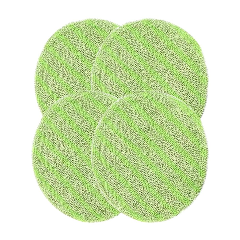 4 Pcs Floor Scrubber Pads 6.5inch for Floor Cleaning Scrubber Mops Green
