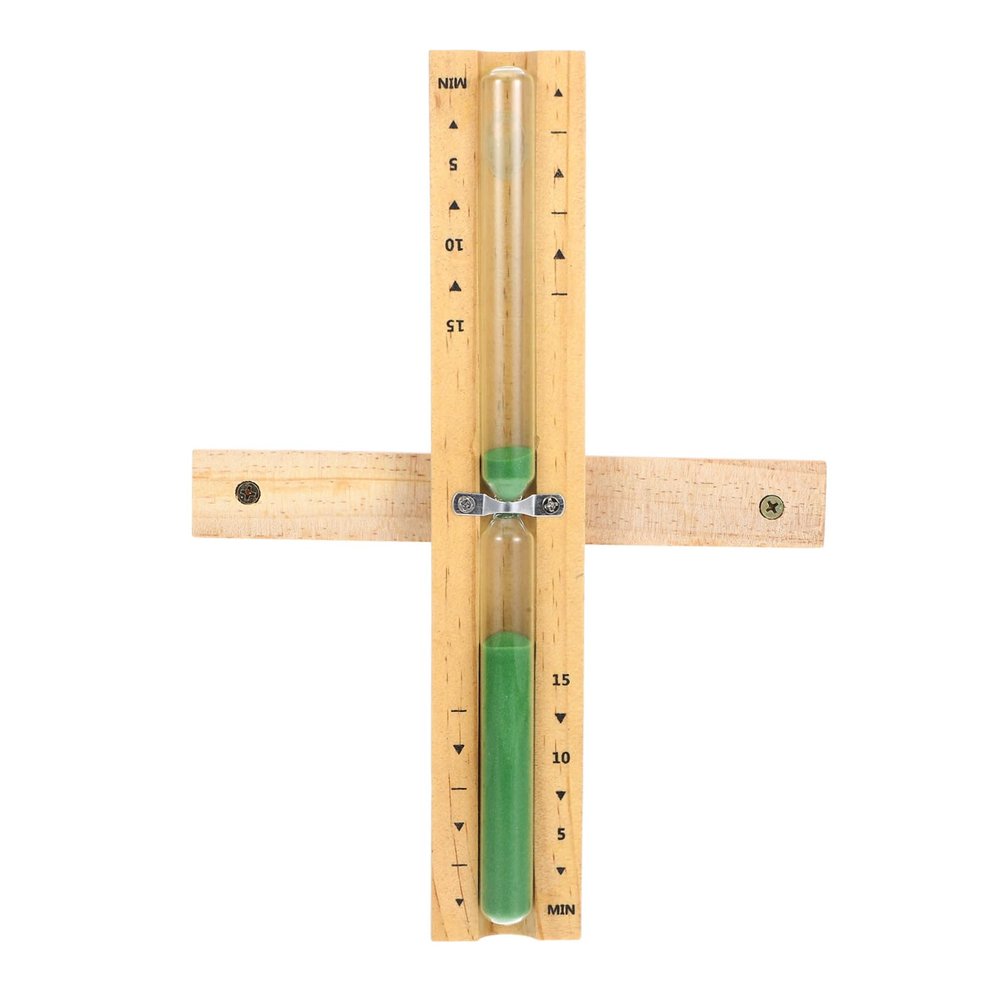 COLLBATH 15 Minute Sauna Hourglass Timer Kitchen Timer Wooden Hourglass for Cooking Sauna Room