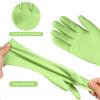 AUAUY 1 Pairs Reusable Washing up Gloves, Rubber Odorless Cleaning Gloves, Non-Slip and Waterproof Household Dishwashing Gloves with Embossed Palm for Kitchen Cleaning, Laundry, Gardening (Green, M) view 3