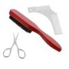 MUSISALY 1set Beard Care Set Portable Grooming Kit Brushes Cloth Bag Accessories for Easy Beard Maintenance The Go view 1