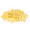50pcs Empty Round Makeup Jar Pot Travel Cream Powder Cosmetic Container Case Yellow, 5g view 3