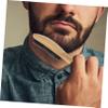BELLIFFY 3pcs Natural Boar Bristle Beard Brush Men Long Handle Hair Brush for Beard Care Kit Random Style view 4
