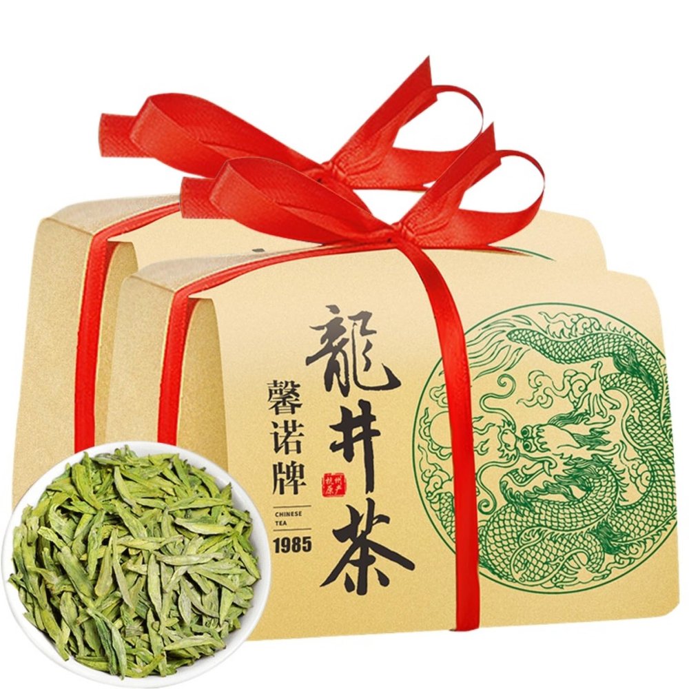 HQZMCTE Grade 1 Longjing Green Tea, Pre-ming Loose Leaf Tea 250g/8.81oz, Enjoy Natural Flavor