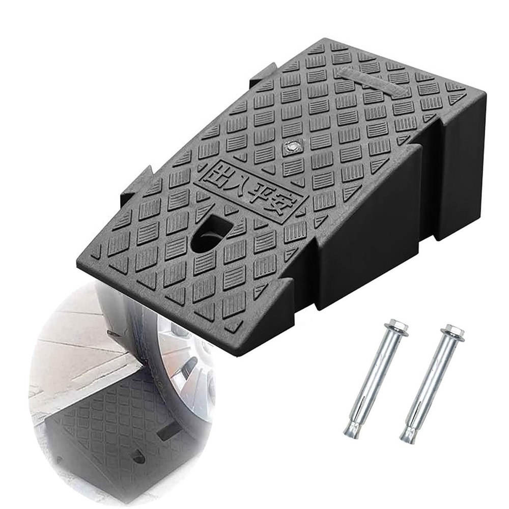 19cm Heavy Duty Plastic Ramp for Wheelchairs and Mobility Scooters Sidewalk Ramp with 16/19 Cm Climb Height