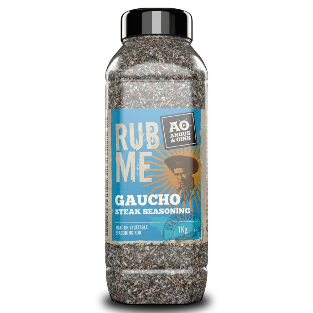 Angus & Oink | Rub Me BBQ Seasoning | Gaucho Flavour | Authentic Argentine Asado Experience | Perfect for Grilling Beef & Lamb | Gluten-Free | 1kg