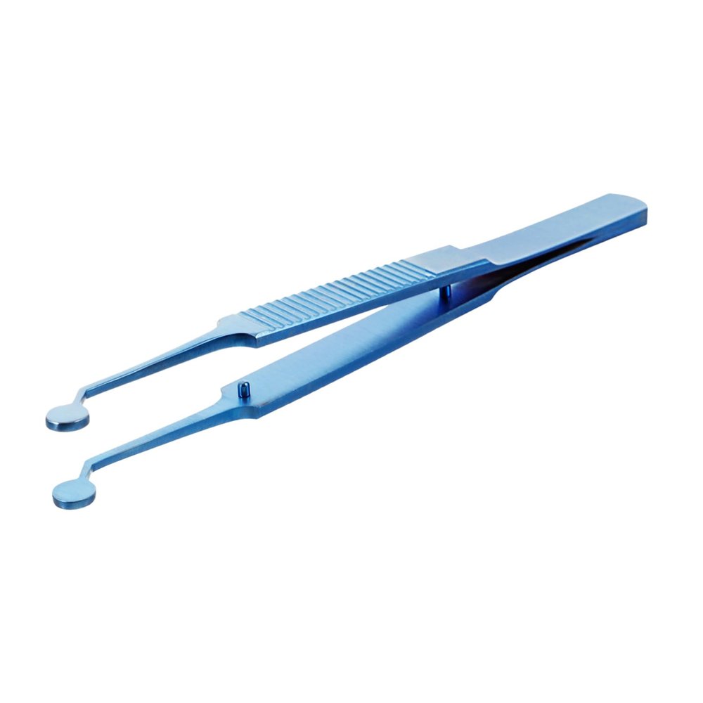 AUTSUPPL Metal Eyelid Tweezers Meibomian Gland Tweezers Eyelid Forceps Titanium Alloy Reliable Easy to Carry Blue Precision Tool for Women and Blocked Glands Therapy