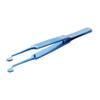 AUTSUPPL Metal Eyelid Tweezers Meibomian Gland Tweezers Eyelid Forceps Titanium Alloy Reliable Easy to Carry Blue Precision Tool for Women and Blocked Glands Therapy view 1
