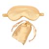 Silk Eye Mask 1PCS Imitated Silk Sleep Eye Mask Padded Shade Eye Cover Patch Sleeping Mask Eyemask Blindfolds Travel Relax Rest Women Men(Gold) view 1