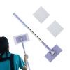 Fizepgo Automatic Cloth Changing -ni Mop | Push-Pull Handle Design Facial Tissue Mop | Dust Mop Rotating Dust Cleaner - Dry And Wet Easy Use For Kitchen Bathroom House Wall Mirrors view 1
