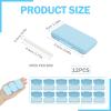 12 Boxes Dental Wax for Braces, Brace Wax Orthodontic, Gum Ortho Wax Dental Wax for Braces Wearer and Patients for Oral Care Protection Oral Care Teeth Braces 60PCS Whit 2 Applicator Tools(Mint Scent) view 2