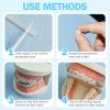 12 Boxes Dental Wax for Braces, Brace Wax Orthodontic, Gum Ortho Wax Dental Wax for Braces Wearer and Patients for Oral Care Protection Oral Care Teeth Braces 60PCS Whit 2 Applicator Tools(Mint Scent) view 4