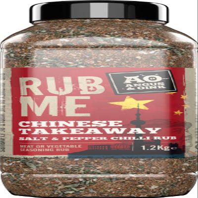 Angus & Oink Rub Me Chinese Takeaway Salt & Pepper Chilli BBQ Seasoning | Authentic Szechwan Flavour | Perfect for Chips, Chicken & Ribs | Bold & Addictive | 1.2kg