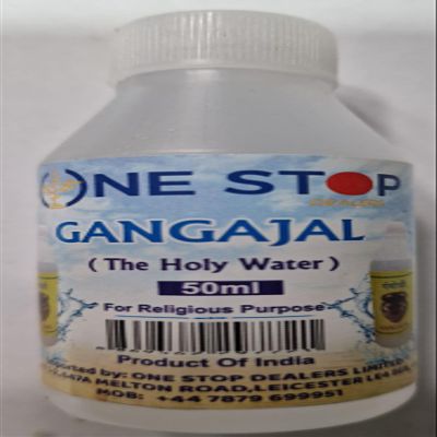 One Stop Dealers Gangajal Holy Water 50ml - Sacred Water from River Ganga - Ideal for Pooja, Rituals, and Spiritual Use (Pack of 1)