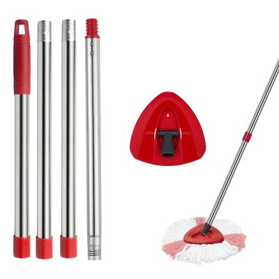 XIANGBIN Spin Mop Head Replacement Set Compatible with Vileda Turbo Microfibre,1 Handle+1 Base Great for Bathroom floors and Cleaning the HouseNote: Microfibre mop heads are not included
